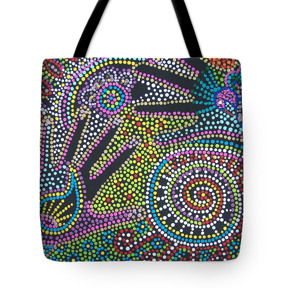 Color Tote Bag featuring the painting Color Fantasy by Vijay Sharon Govender