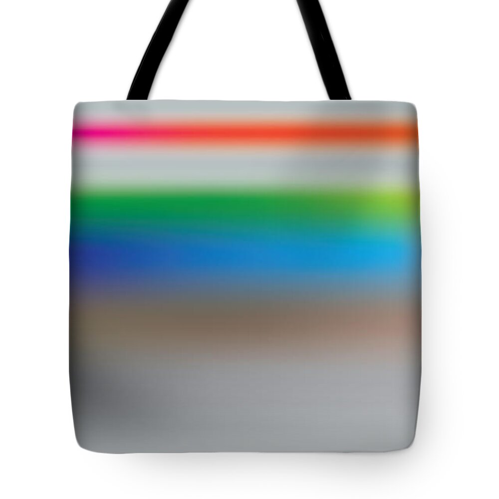 Rainbow Tote Bag featuring the digital art Color Mist Stack by Kevin McLaughlin