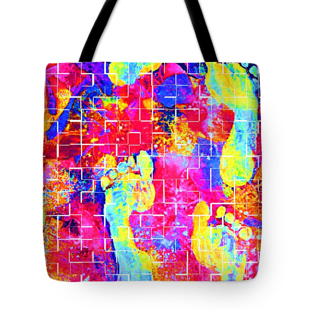 Digital Art Tote Bag featuring the digital art Color My World by Vijay Sharon Govender