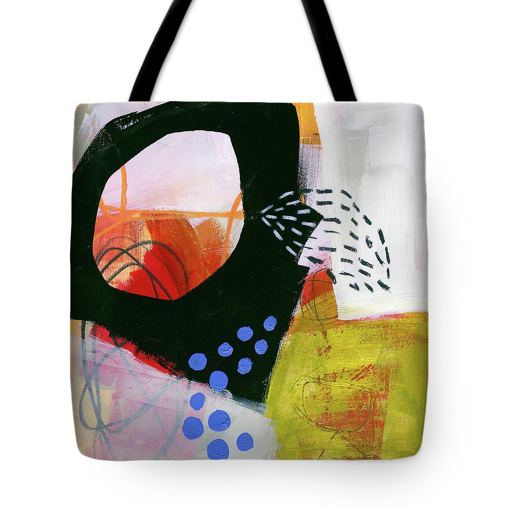 Abstract Art Tote Bag featuring the painting Color, Pattern, Line #3 by Jane Davies
