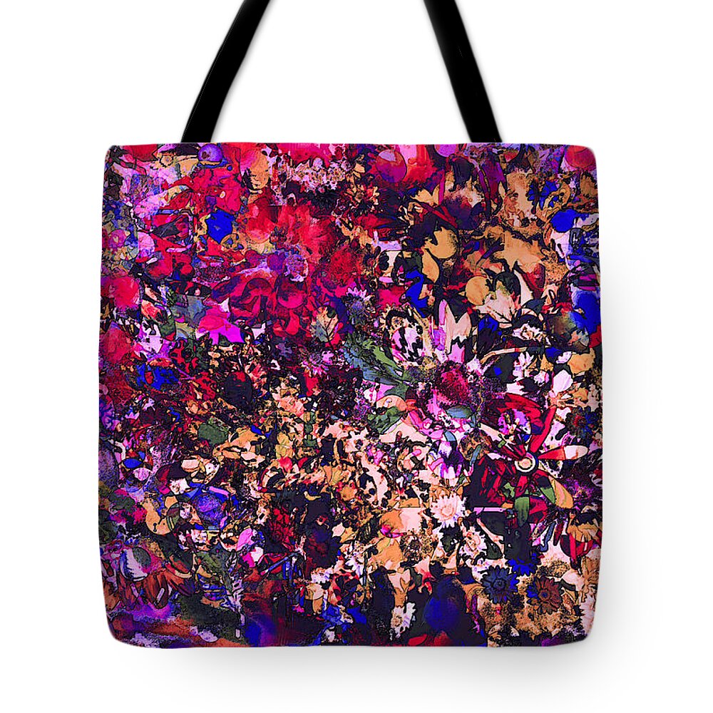 Abstract Tote Bag featuring the mixed media Color Splendor by Natalie Holland