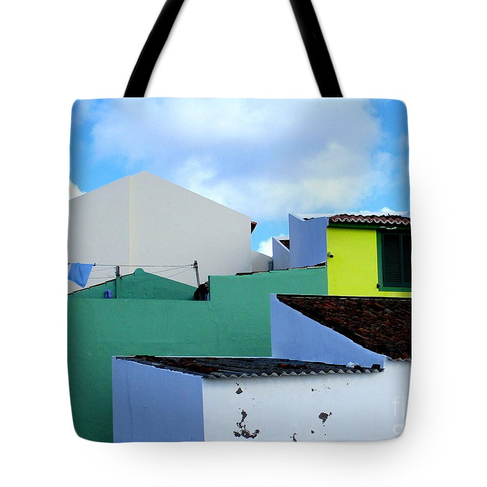 Azores Tote Bag featuring the photograph Colorful Azores by Randall Weidner