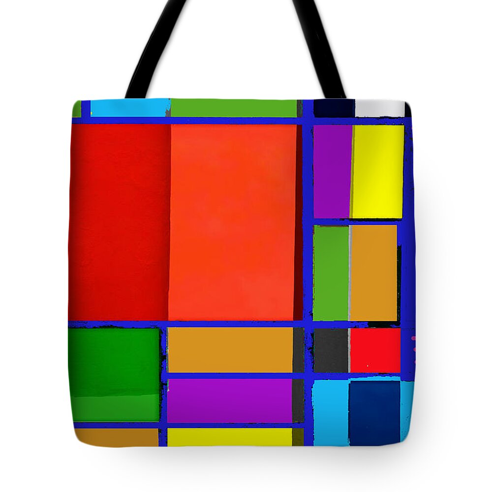 Abstract Tote Bag featuring the photograph Colorful boxes by Ricardo Dominguez