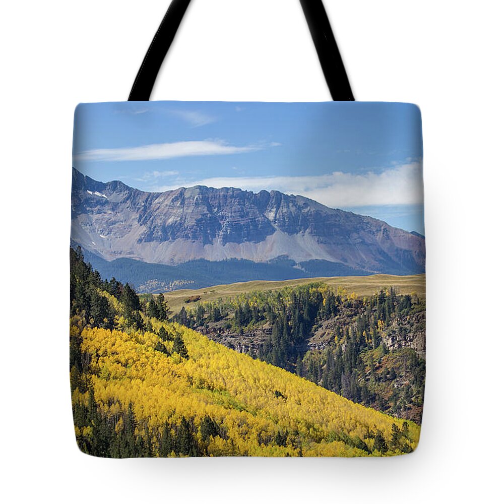 Photo Of The Colorful Mountain Scenery Near Telluride Tote Bag featuring the photograph Colorful Mountains Near Telluride by James Woody