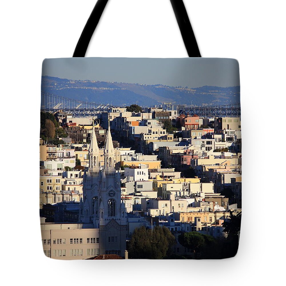 San Francisco Tote Bag featuring the photograph Colorful San Francisco by Carol Groenen