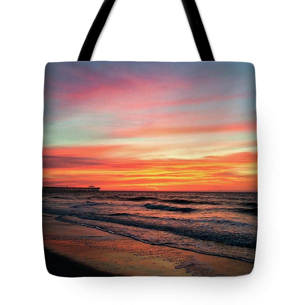 Sunrise Tote Bag featuring the photograph Colorful sky before dawn by Matt Sexton