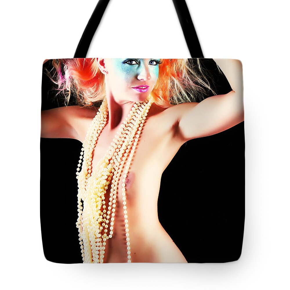 Artistic Photographs Tote Bag featuring the photograph Colorful vixen by Robert WK Clark