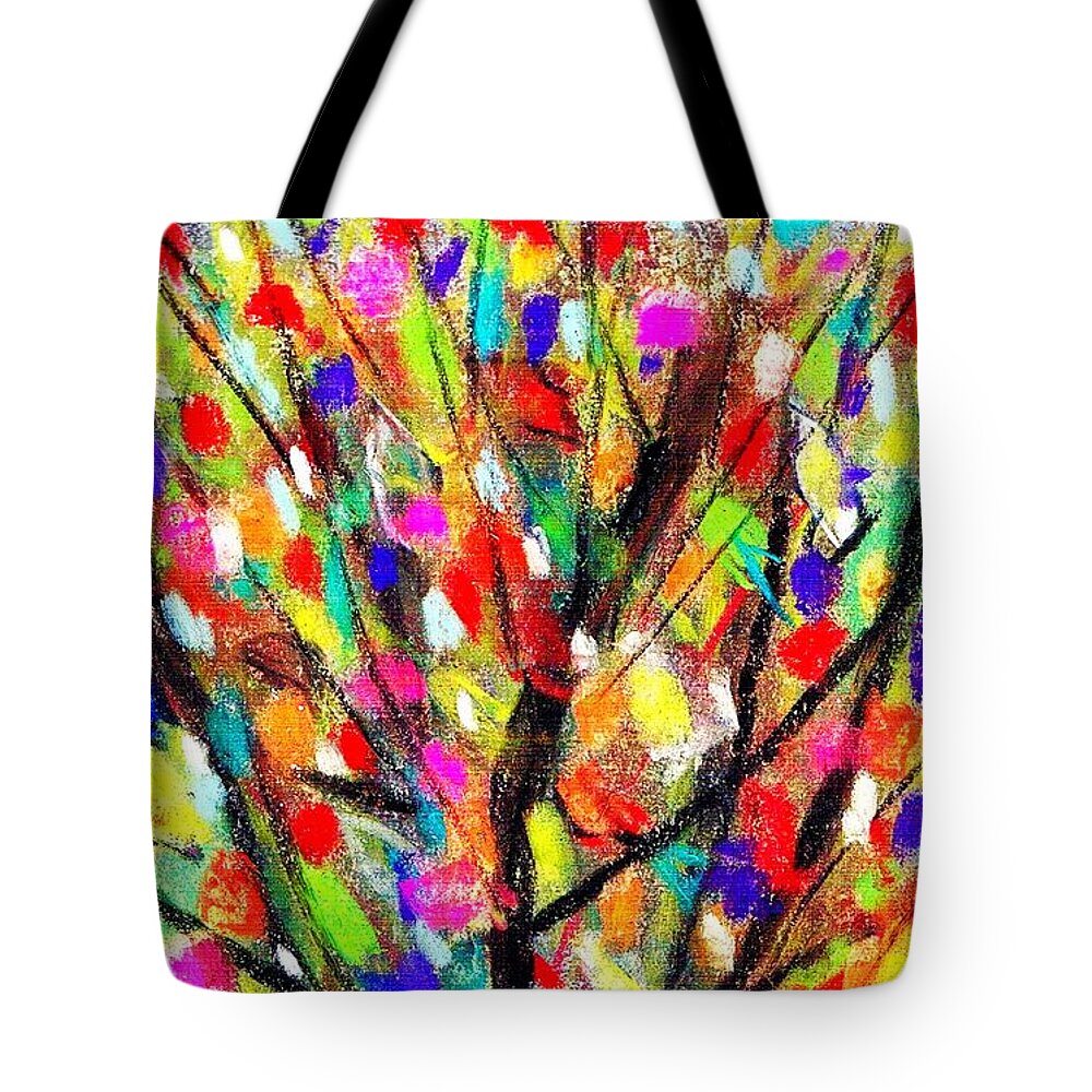 Fall Tote Bag featuring the drawing Colors by Melvin Moon