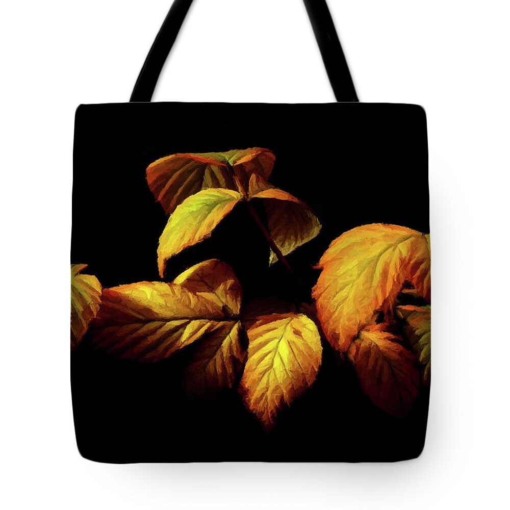 Autumn Tote Bag featuring the painting Colors of Autumn Memories by David Dehner