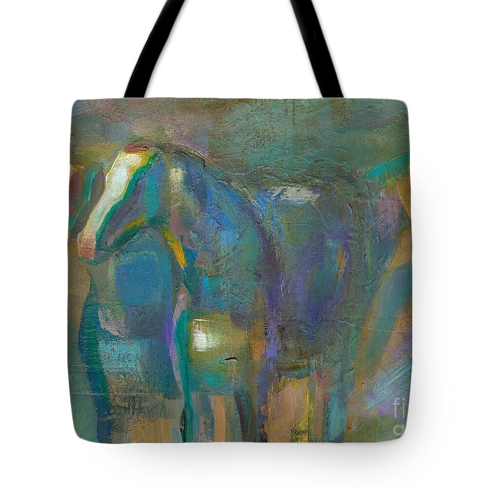 Horses Tote Bag featuring the painting Colors of the Southwest by Frances Marino