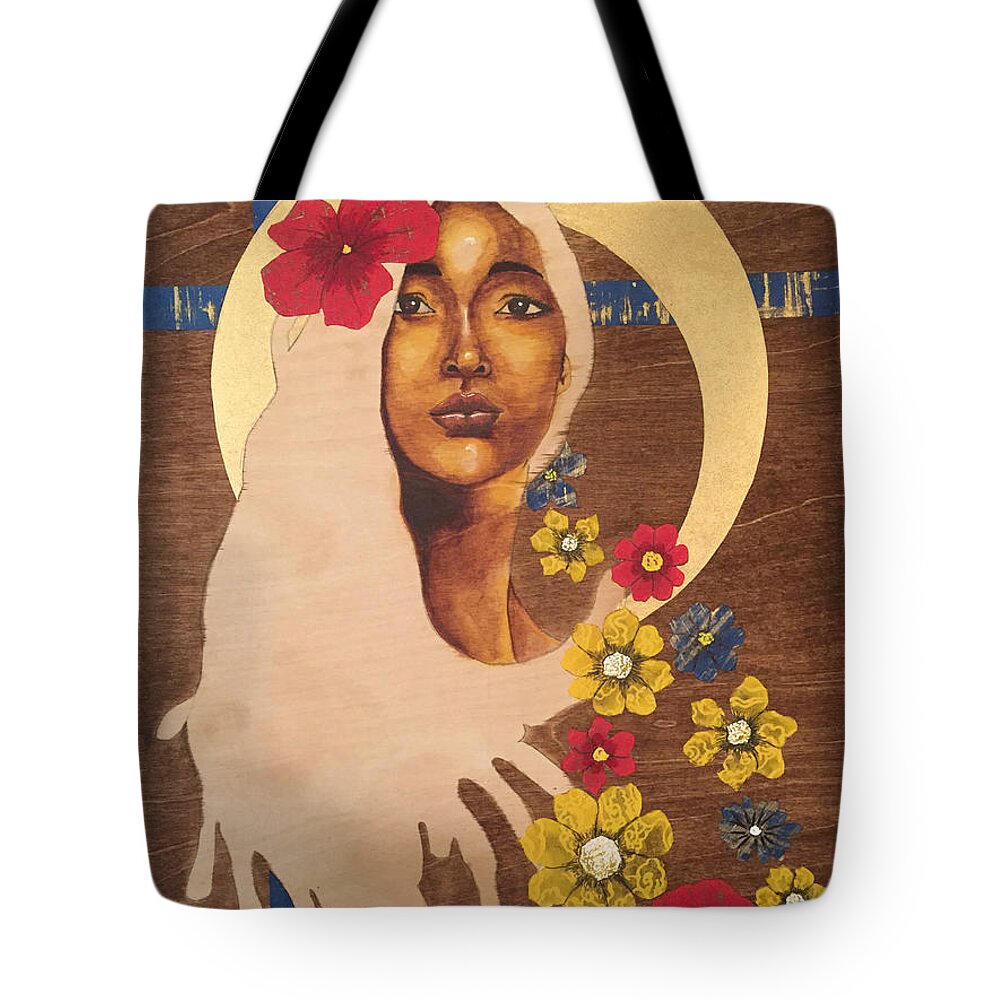 Watercolor Tote Bag featuring the mixed media Colors of The Wind by Edmund Royster
