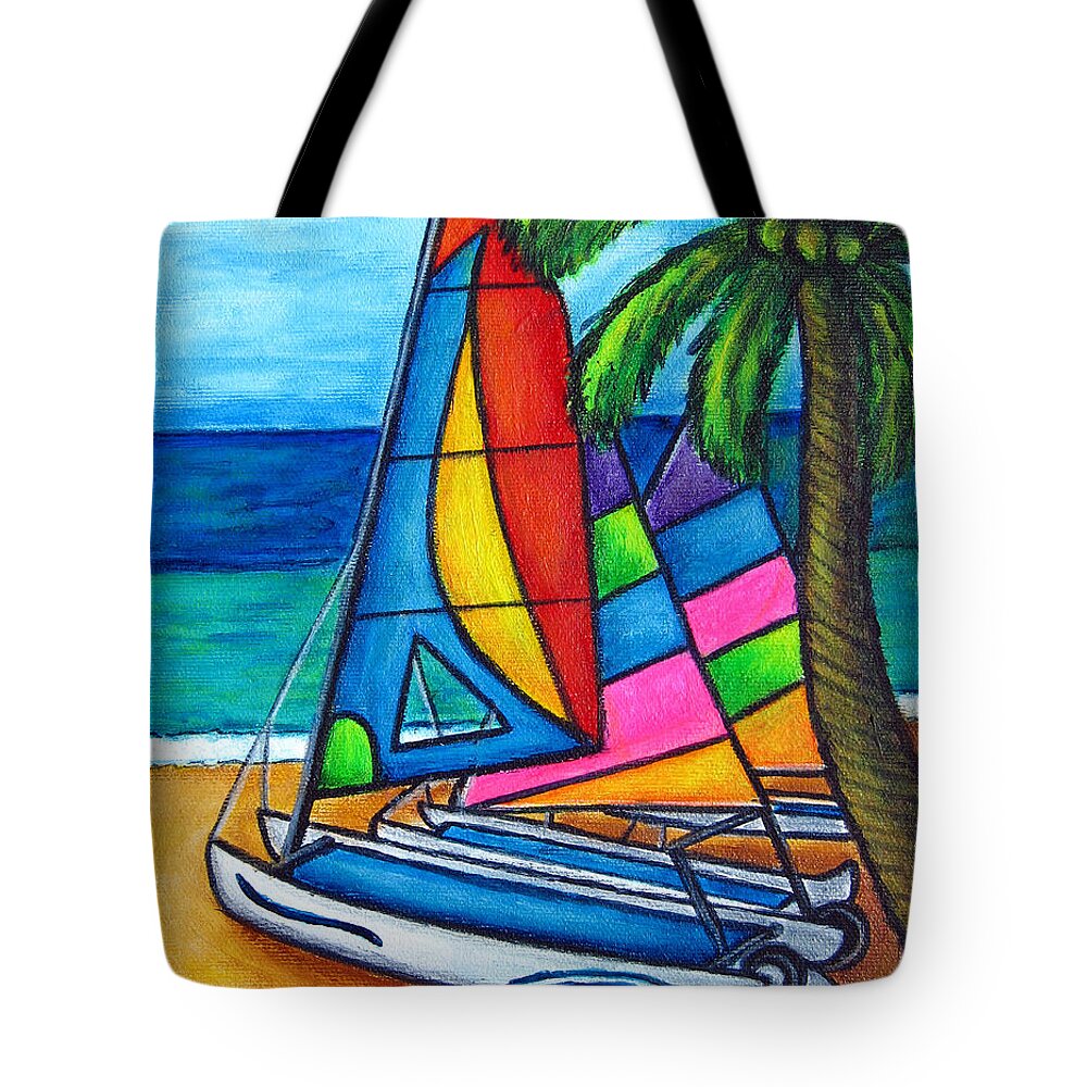Water Tote Bag featuring the painting Colourful Hobby by Lisa Lorenz