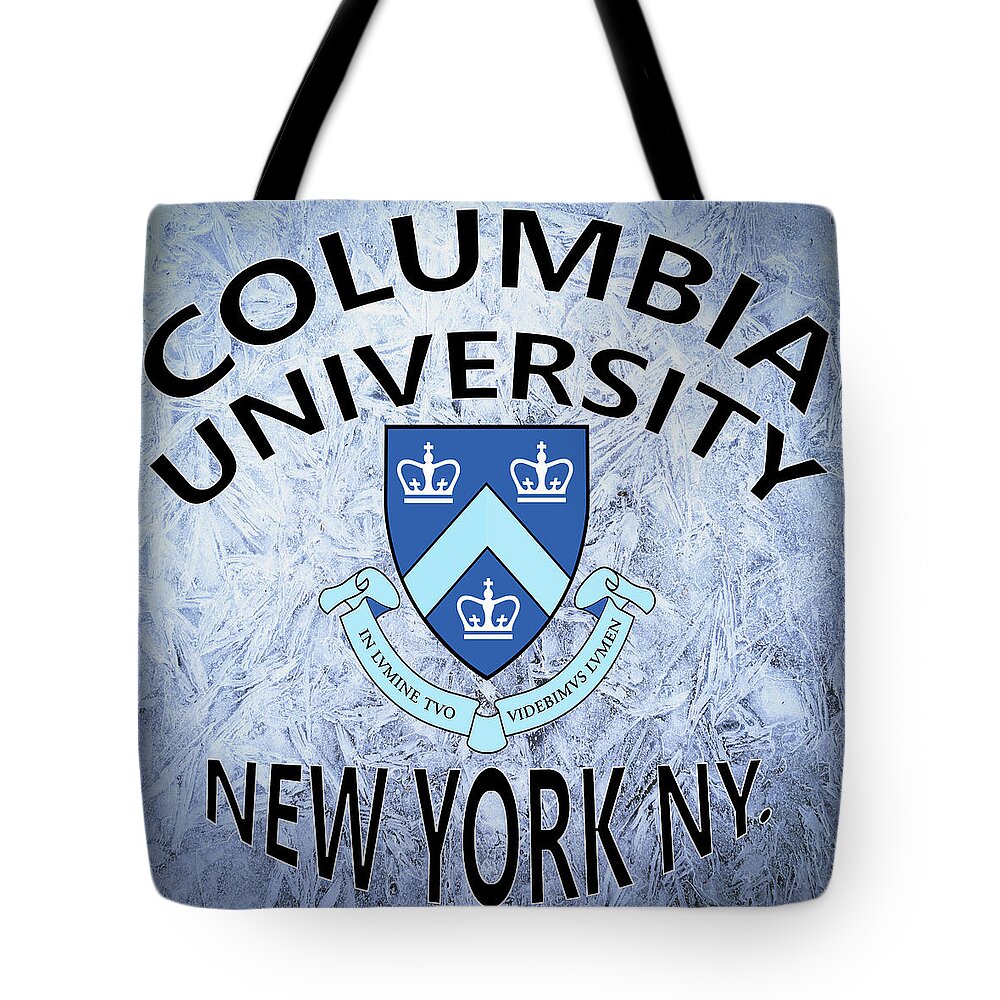 Columbia University Tote Bag featuring the digital art Columbia University New York NY by Movie Poster Prints