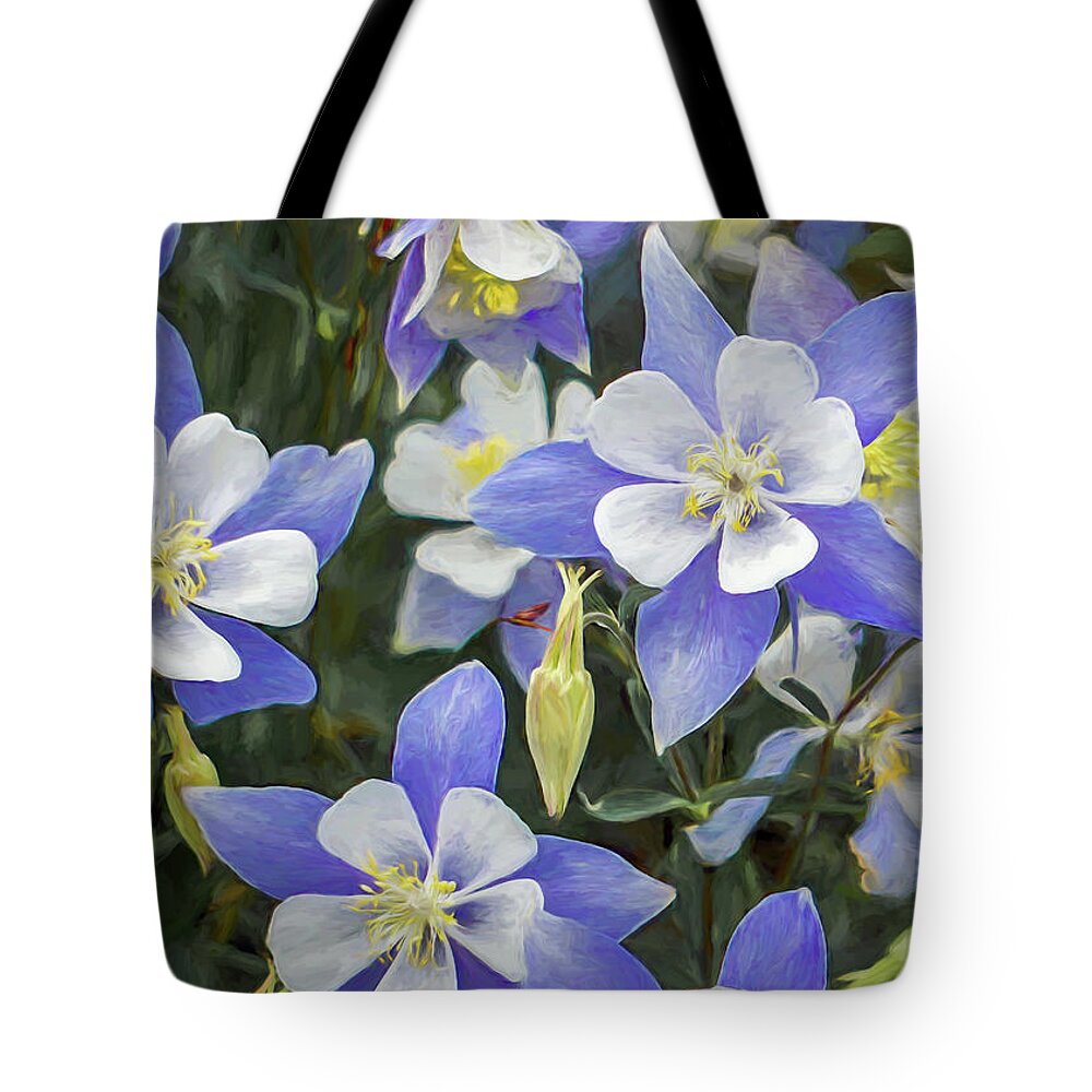 Columbine Tote Bag featuring the photograph Columbine by Jennifer Grossnickle