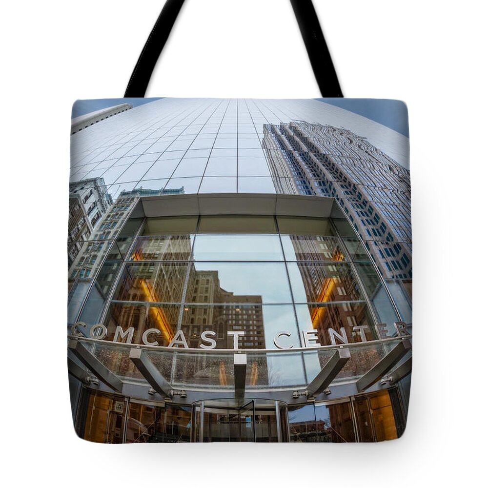 Center City Tote Bag featuring the photograph Comcast Center Philadelphia by Susan Candelario