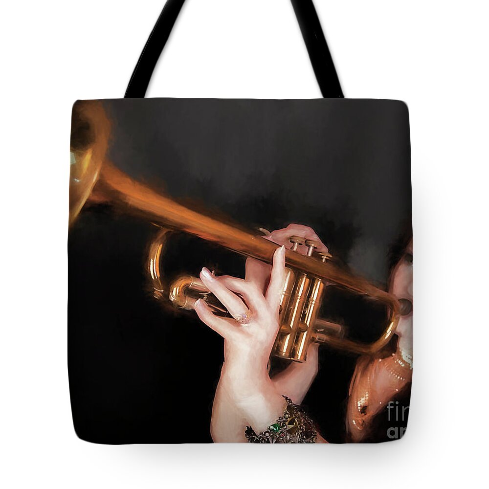 Fine Art Photography Tote Bag featuring the photograph Come Blow Your Horn ... by Chuck Caramella