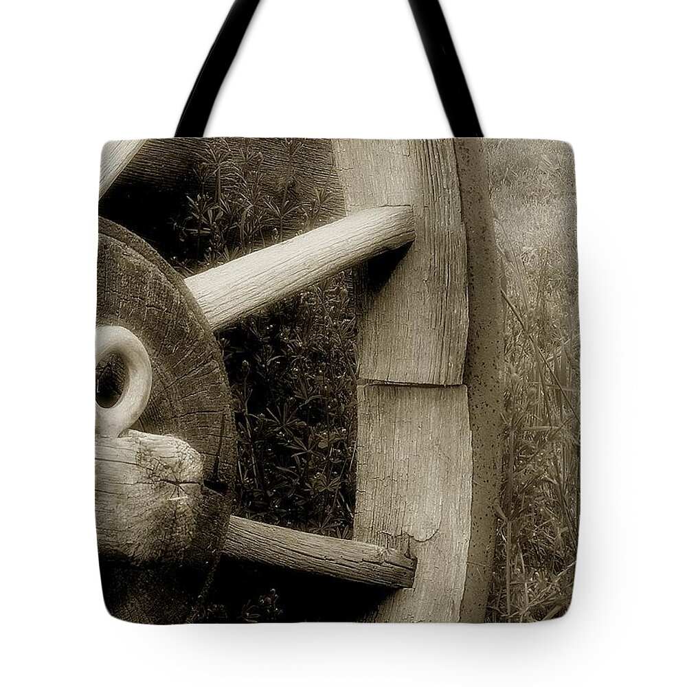 Antique Tote Bag featuring the photograph Coming Apart at the Seams by RC DeWinter