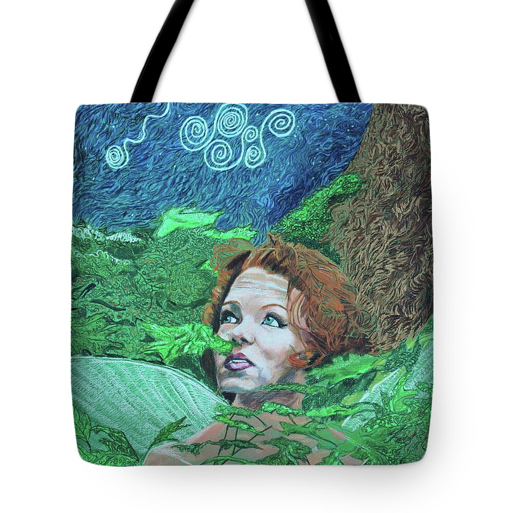 Impressionism Tote Bag featuring the painting Coming Out The Forest by Stefan Duncan