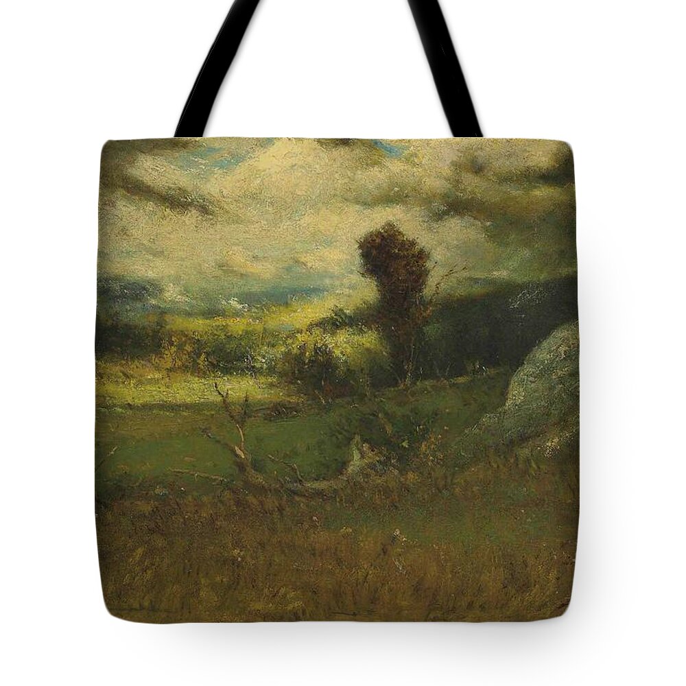 Elliott Daingerfield Coming Storm Tote Bag featuring the painting Coming Storm by MotionAge Designs