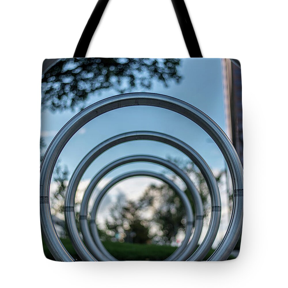 Rva Tote Bag featuring the photograph Commuter's Circle by Doug Ash