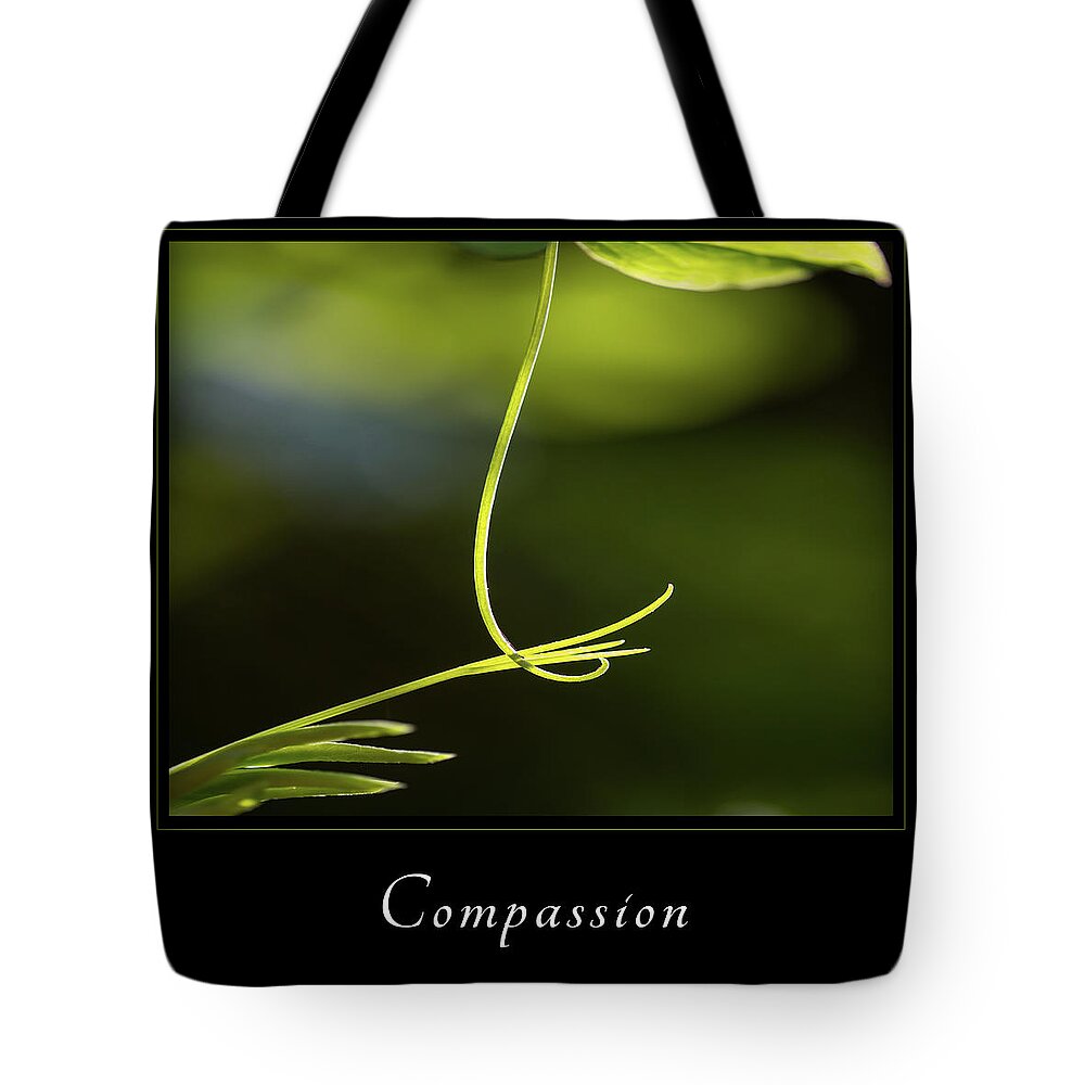 Inspiration Tote Bag featuring the photograph Compassion 2 by Mary Jo Allen