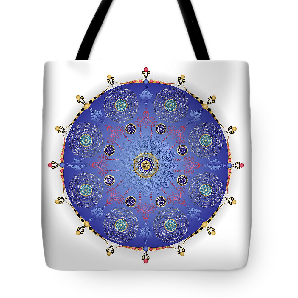 Mandala Tote Bag featuring the digital art Complexical No 1739 by Alan Bennington