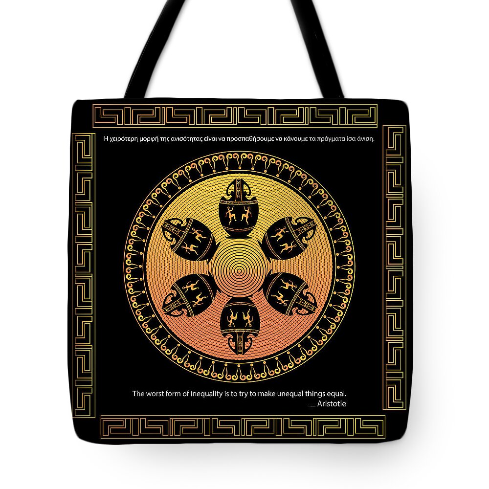 Mandala Tote Bag featuring the digital art Complexical No 2034 by Alan Bennington