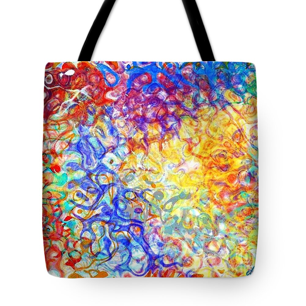 Abstract Art Tote Bag featuring the digital art Complexities 5 by D Perry