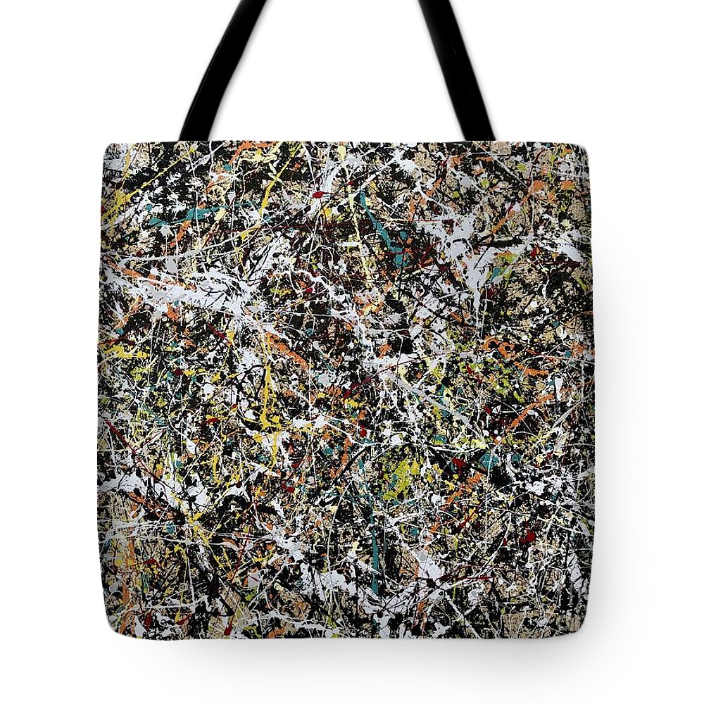 Abstract Tote Bag featuring the painting Composition #16 by Natalia Astankina
