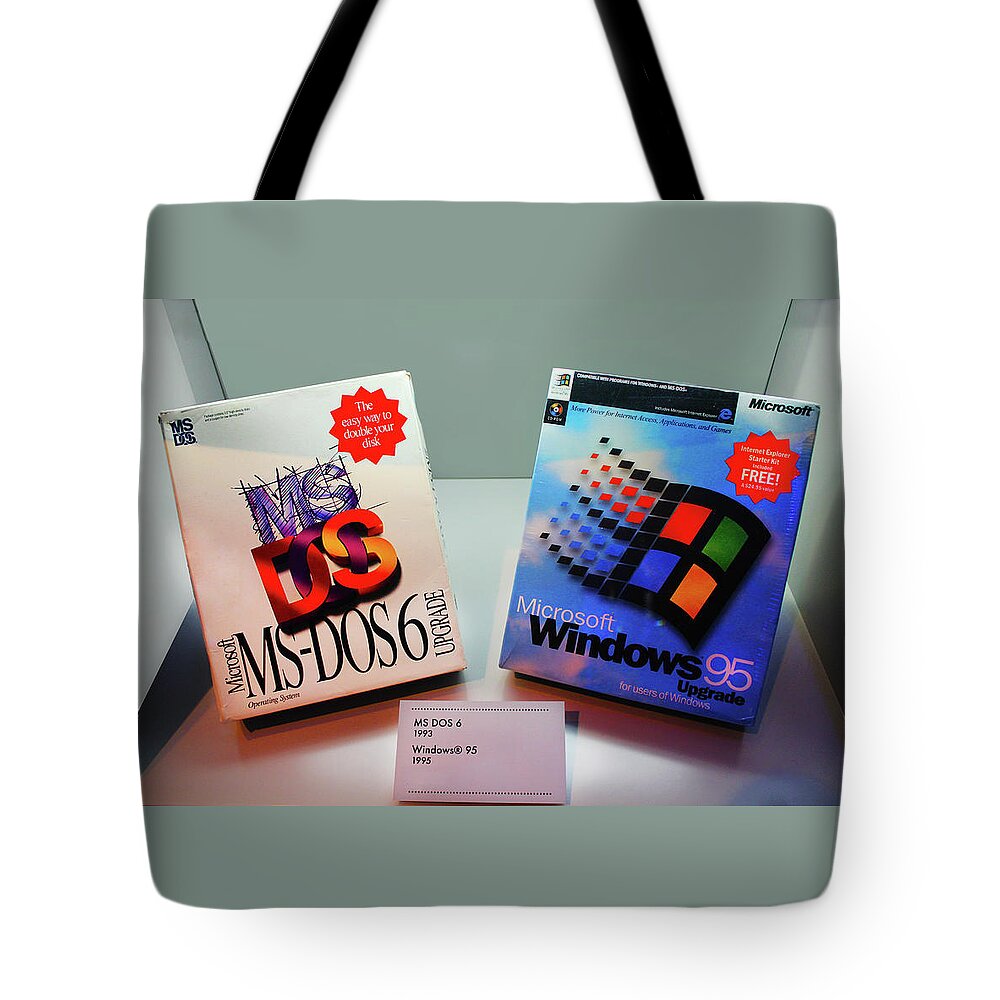 Dos Tote Bag featuring the photograph Computer Operating System by Carlos Diaz
