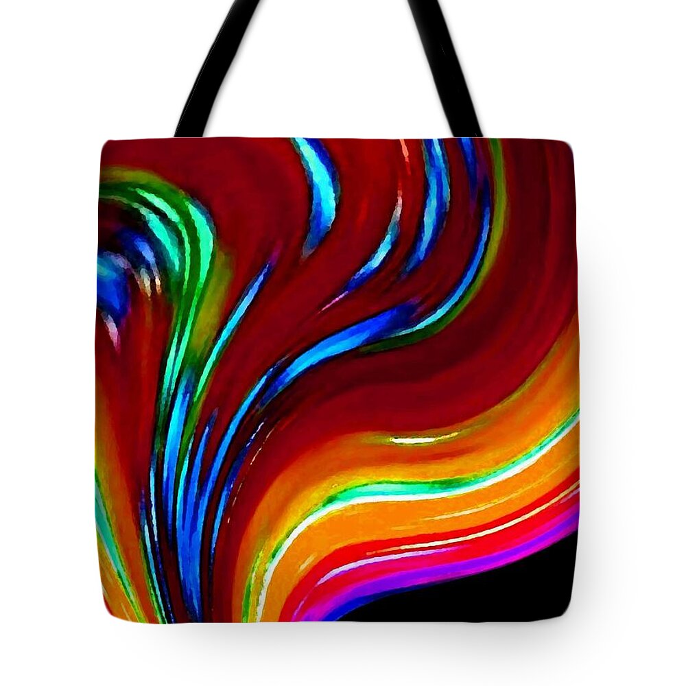Abstract Tote Bag featuring the digital art Conceptual 10 by Will Borden