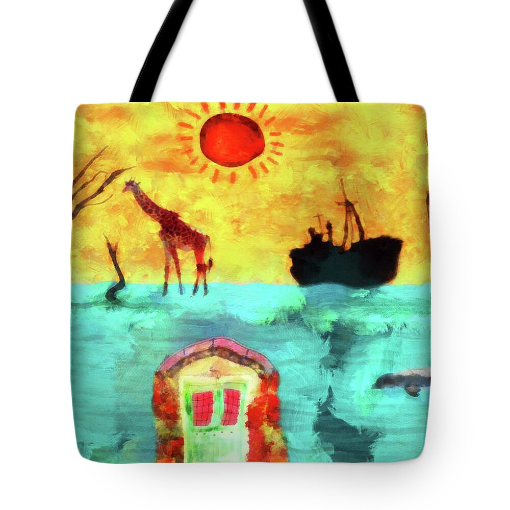 Rossidis Tote Bag featuring the painting Confusion by George Rossidis