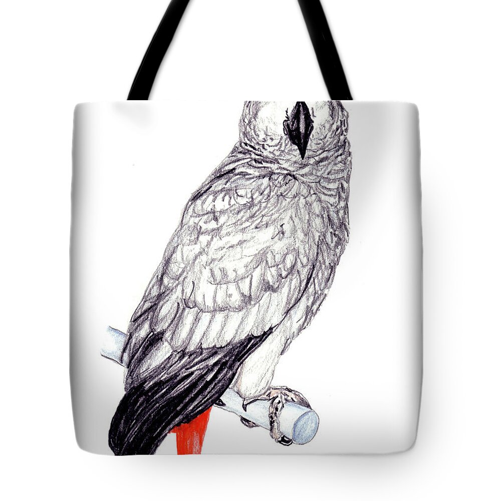 Congo and Timneh Pair of African Grey Parrot Fever Polyester/Canvas Tote Bag