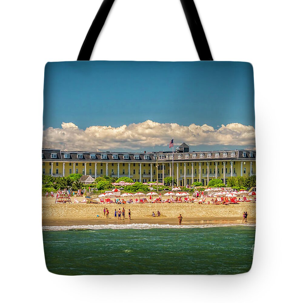 Atlanic Coast Tote Bag featuring the photograph Congress Hall in Cape May by Nick Zelinsky Jr