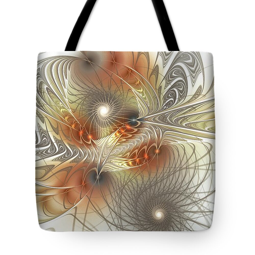 Connect Tote Bag featuring the digital art Connection Game by Anastasiya Malakhova