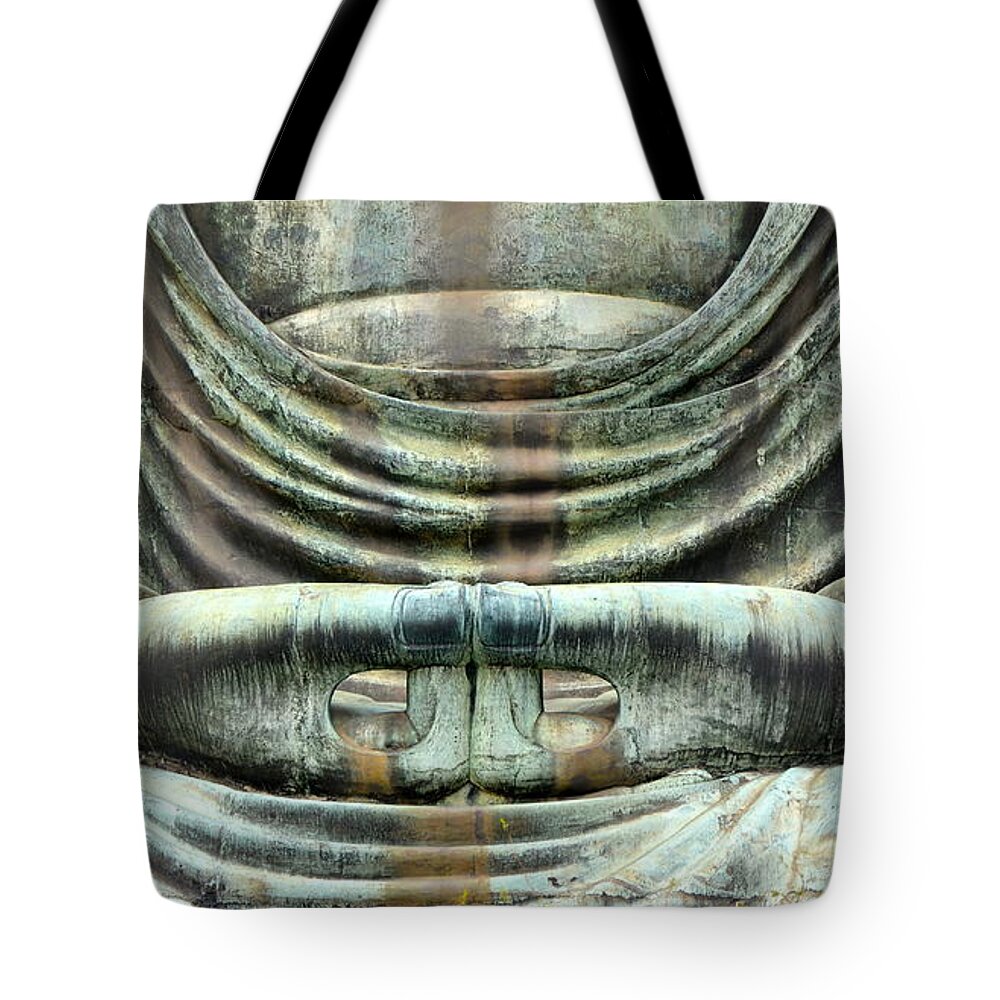 Grand Buddha Tote Bag featuring the photograph Contemplation by Corinne Rhode
