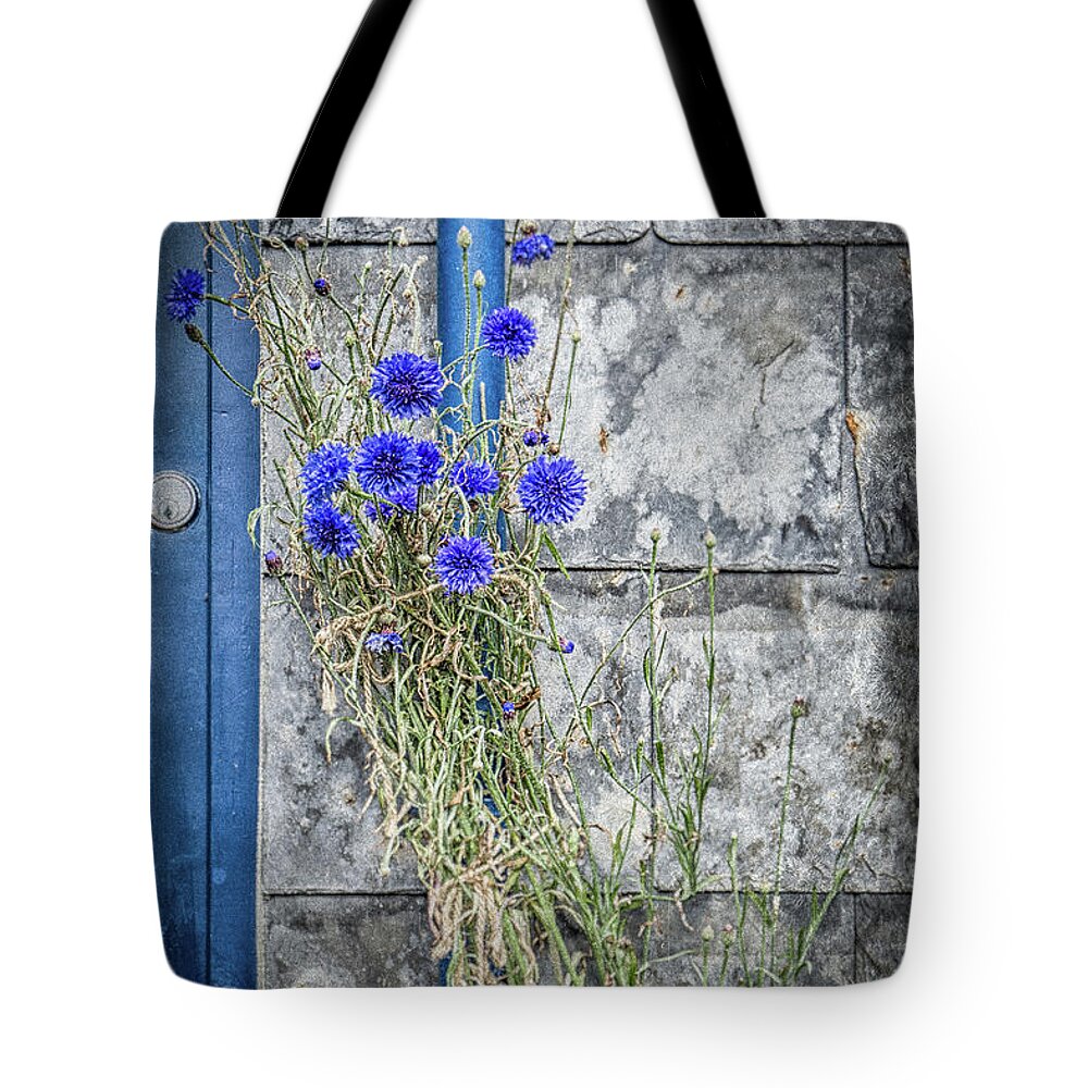 Cornflower Tote Bag featuring the photograph Cornflowers by Nigel R Bell