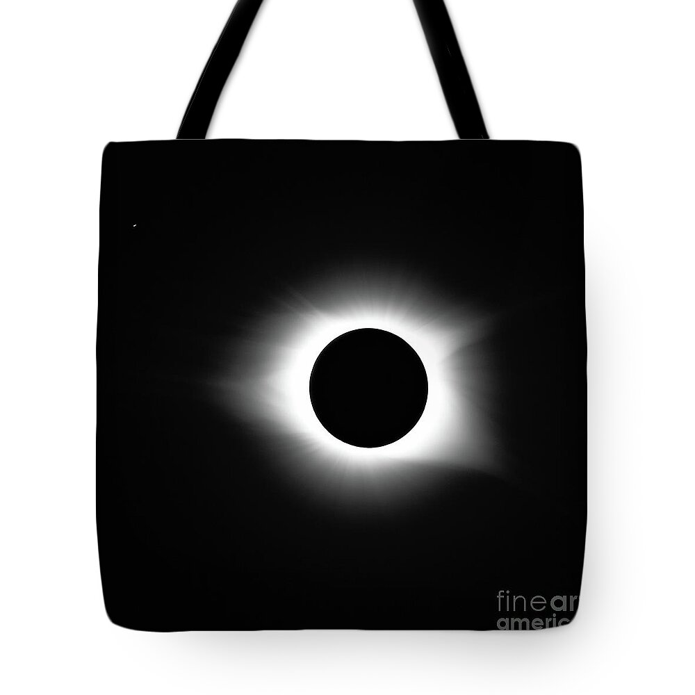 8-21-17 Tote Bag featuring the photograph Totality 8-21-2017 by Charles Hite
