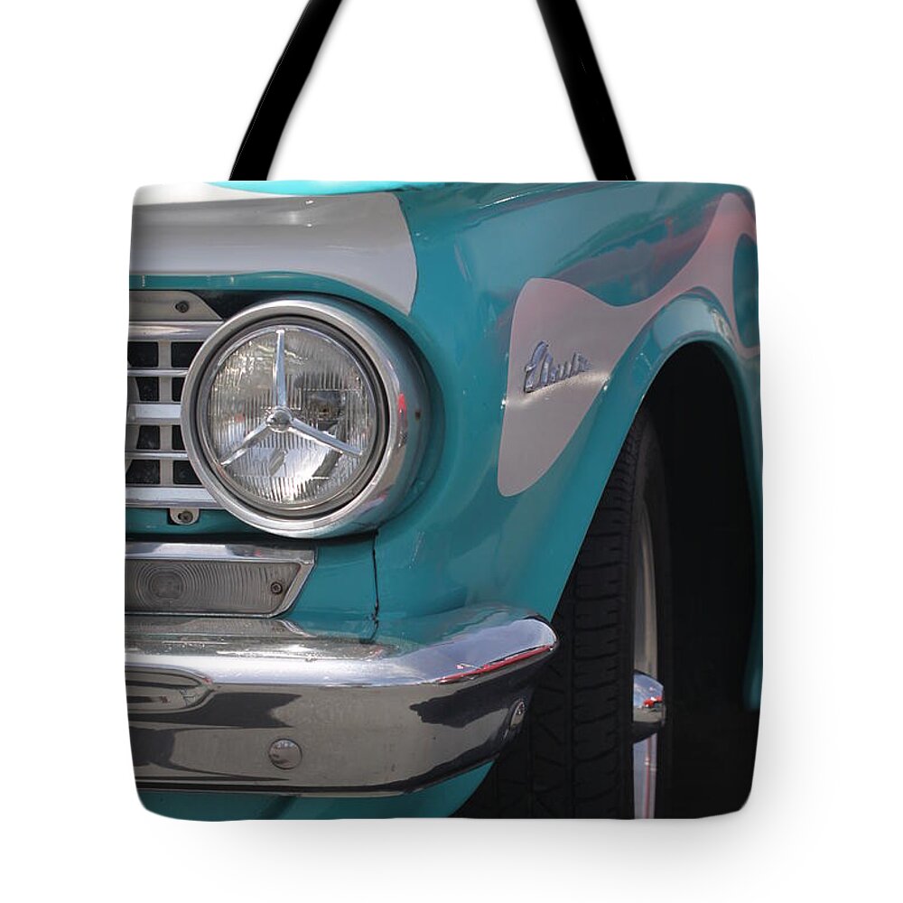 Chevy Tote Bag featuring the photograph Corvair Classic by Jeff Floyd CA