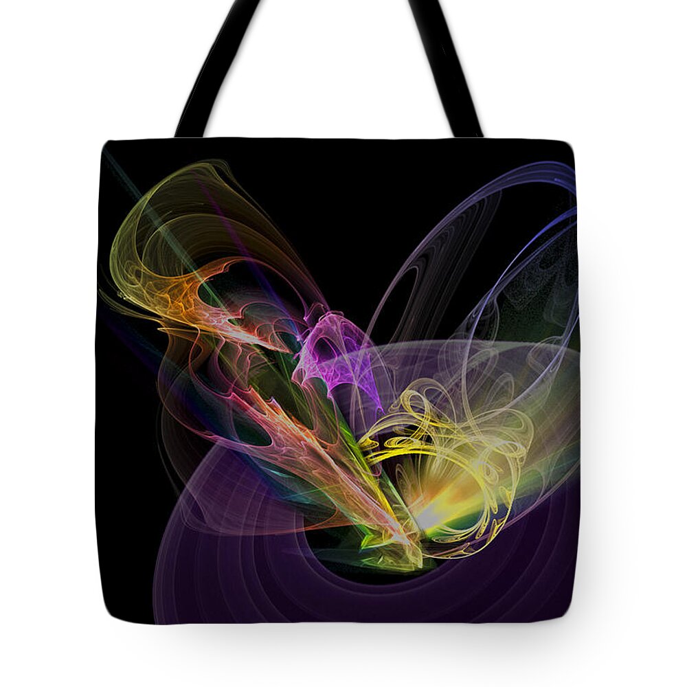 Endless Tote Bag featuring the digital art Cosmic Creation by Pelo Blanco Photo