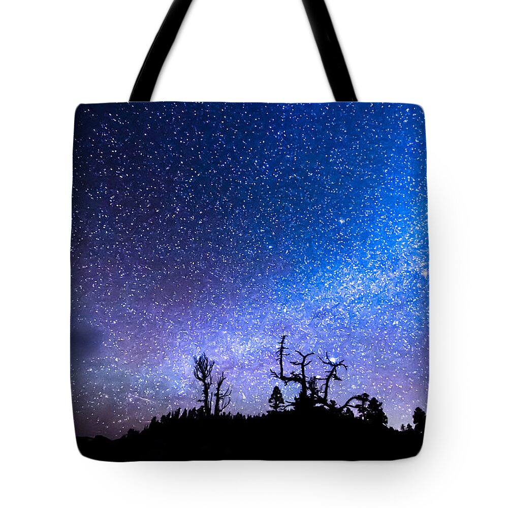 Sky Tote Bag featuring the photograph Cosmic Kind Of Night by James BO Insogna