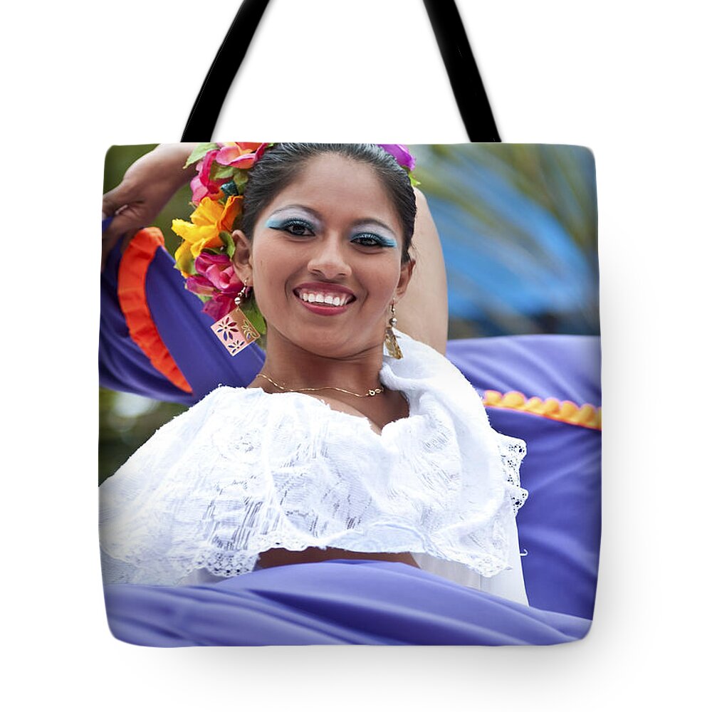 Costa Maya Tote Bag featuring the photograph Costa Maya Dancer by Steven Sparks