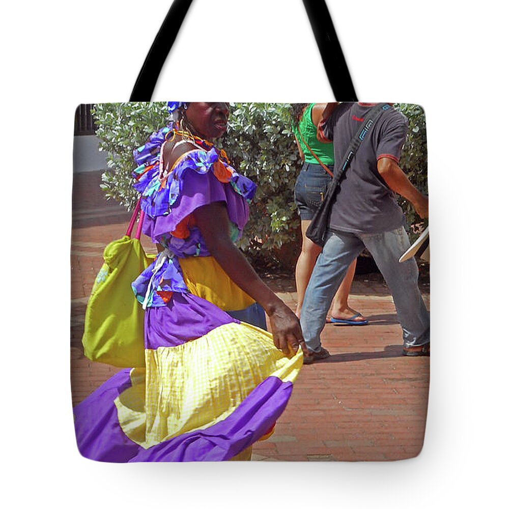 Cartagena Tote Bag featuring the photograph Costumes 2 by Ron Kandt