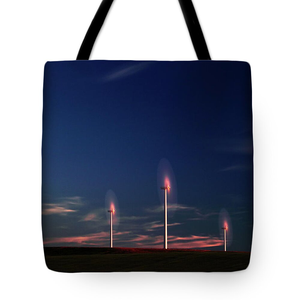 Wind Farm Tote Bag featuring the photograph Cotton Candy by Todd Klassy