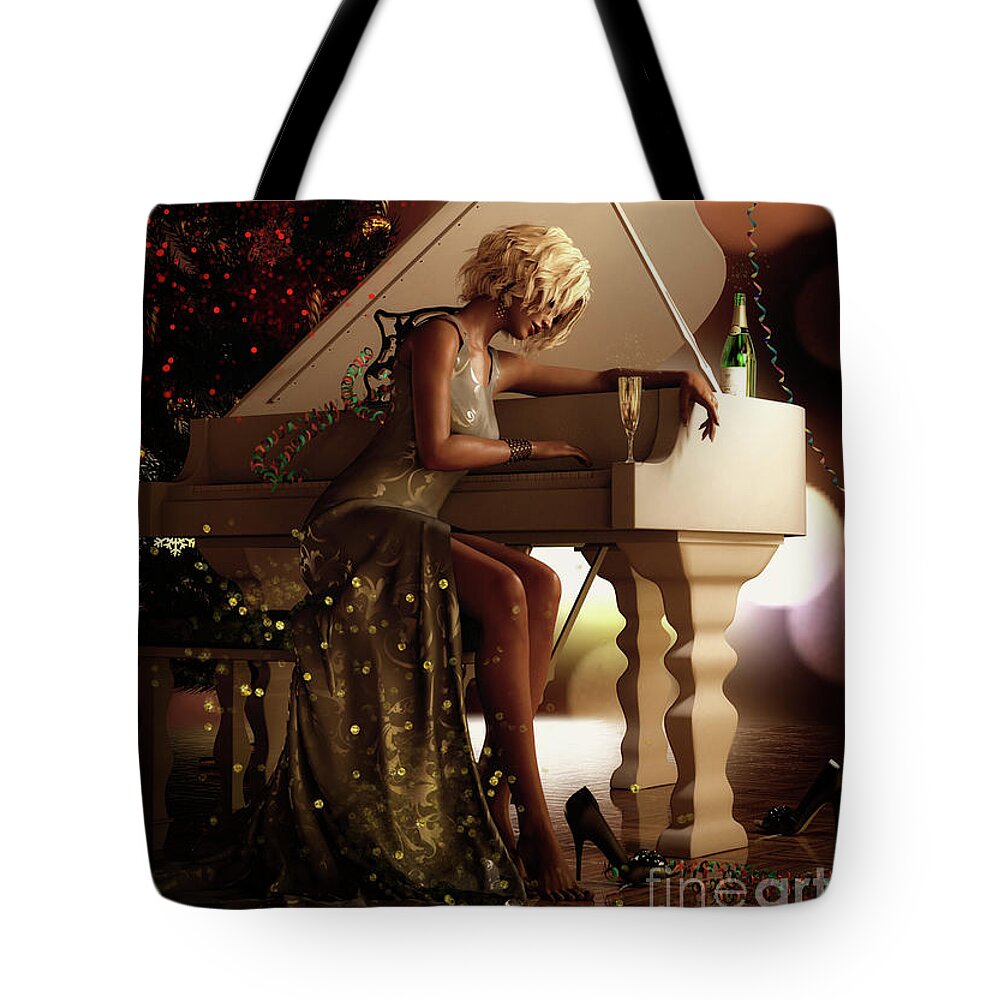 Counting Blessings Tote Bag featuring the digital art Counting Blessings by Shanina Conway