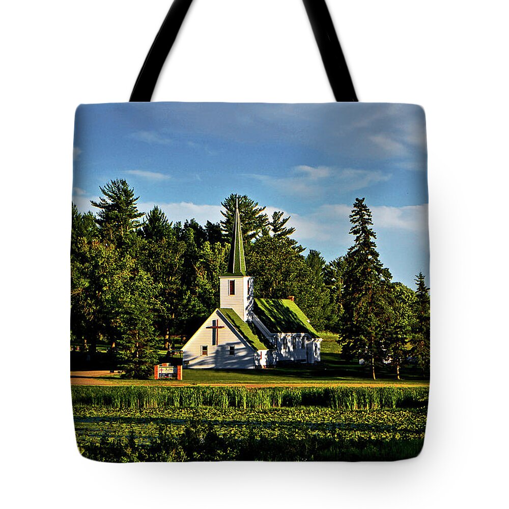 Church Tote Bag featuring the photograph Country Church 003 by George Bostian
