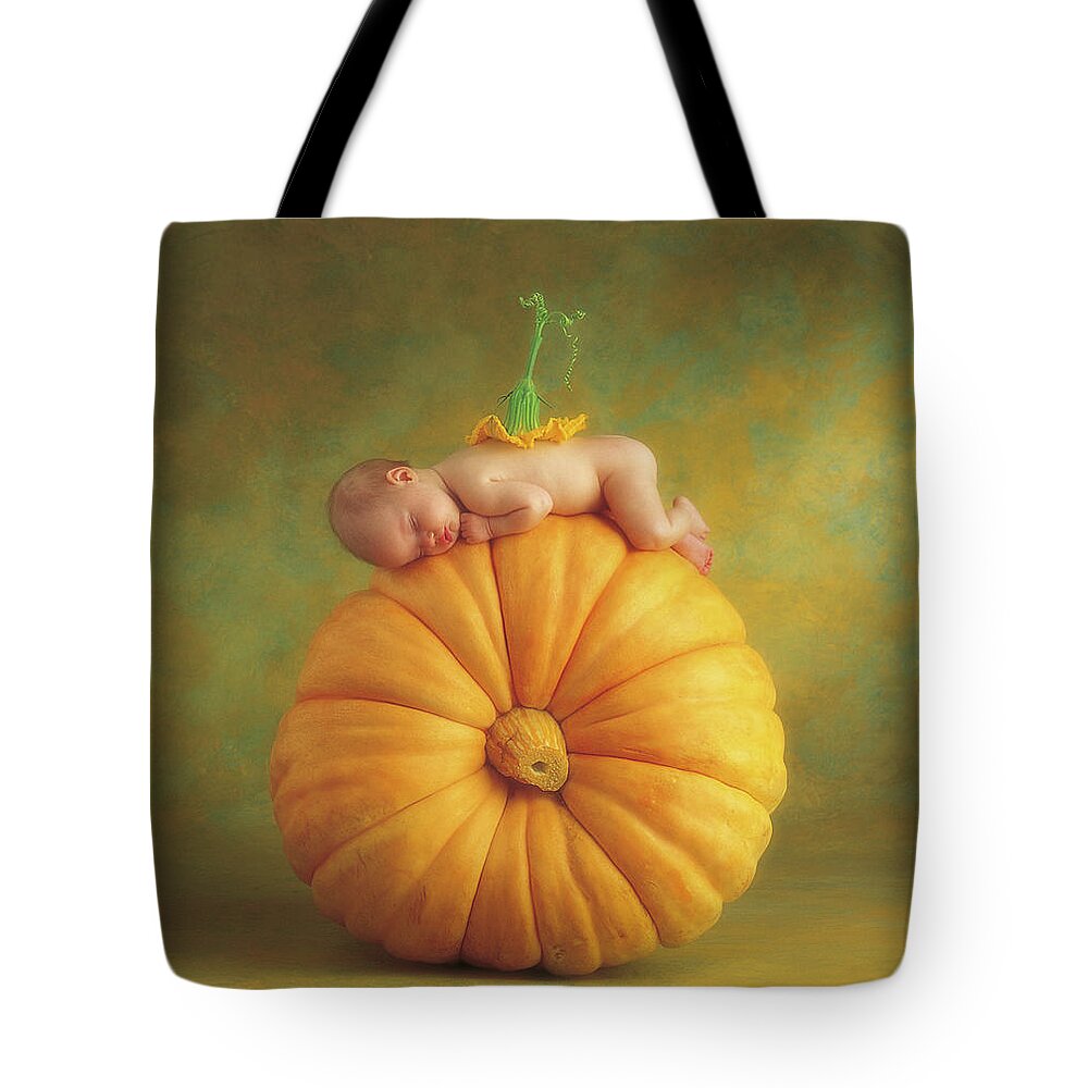 Fall Tote Bag featuring the photograph Country Pumpkin by Anne Geddes