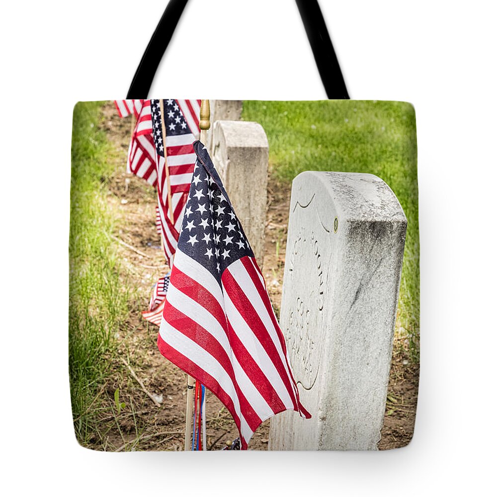 Memorial Tote Bag featuring the photograph Courage Desire to Live Readiness to Die by James BO Insogna