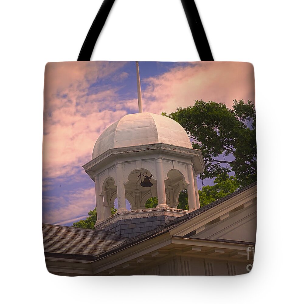  Tote Bag featuring the photograph Courthouse Bell Tower by Melissa Messick