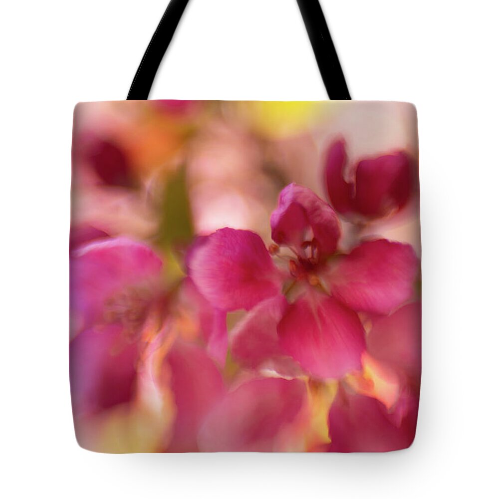 Flower Tote Bag featuring the photograph Crabapple Pink by Pamela Taylor